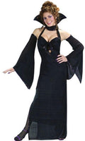Dark Venus Sexy Adult Black Halter Gown Costume Dress S/M by HalloweenStore.com