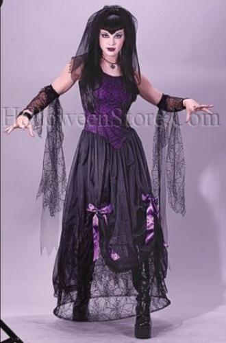 Goth Black Widow Spider Princess Adult Costume S/M by HalloweenStore.com