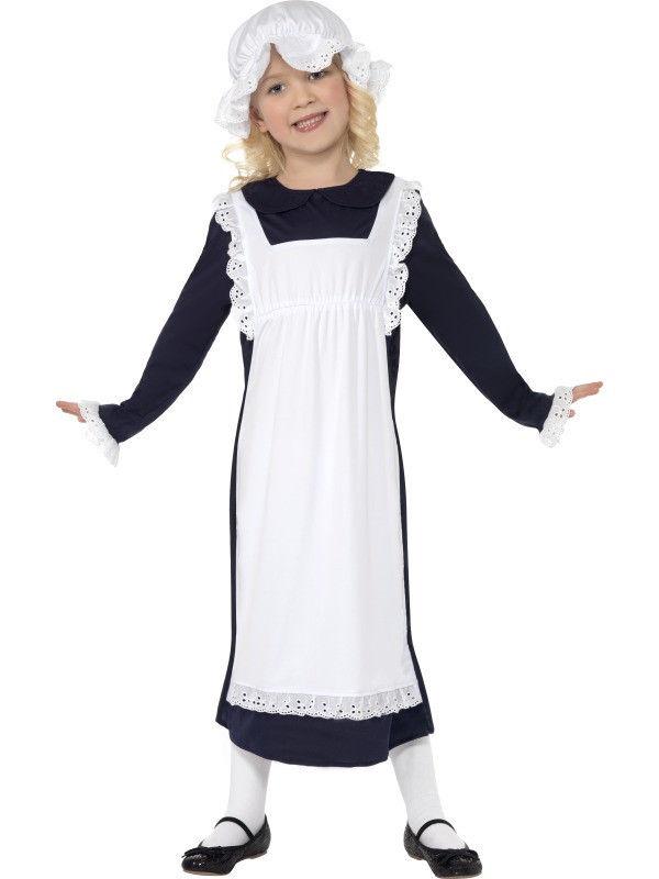 Victorian Historic Poor Girl Child Costume Medium 7-9 by HalloweenStore.com