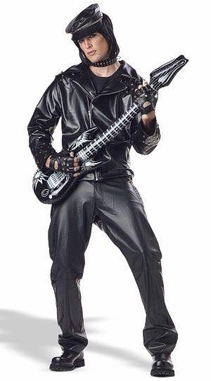 Heavy Metal Rocker Adult Costume XL 44-46 by HalloweenStore.com