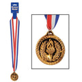 Plastic Bronze Medal with Ribbon Award Prize by HalloweenStore.com