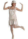 Ivory 1920s Gatsby Girl Adult Costume by HalloweenStore.com