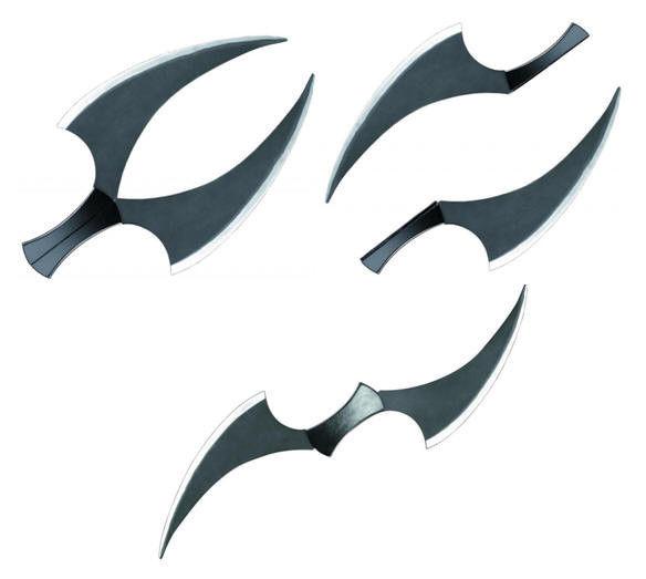 Shadow Ninjas: 3 in 1 Fighting Knives Costume Accessory by HalloweenStore.com