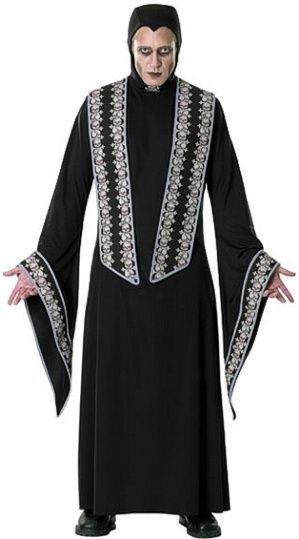 The Covenant: Holy Terror Gothic Adult Vampire Skull Priest Costume by HalloweenStore.com