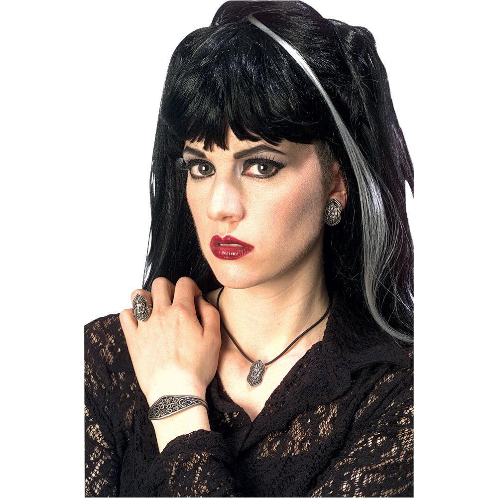 Renaissance Faire Ladies Gothic 5 Piece Vampiress Costume Jewelry Set by HalloweenStore.com