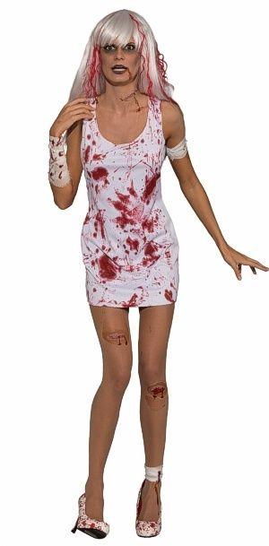 Bloody Tank Dress Adult Costume by HalloweenStore.com