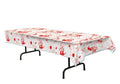 Beistle Bloody Handprints and Blood Splatter Tablecover Halloween Decoration by HalloweenStore.com