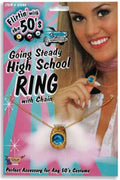 Going Steady 50's High School Class Ring Chain Poodle Costume Accessory by HalloweenStore.com