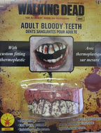 The Walking Dead Zombie Decay Bloody Teeth Adult Costume Accessory by HalloweenStore.com