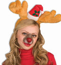 Rudolph the Reindeer Nose on Elastic Band Christmas Costume Accessory by HalloweenStore.com