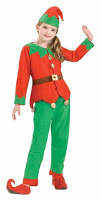 Simply Elf Child Santa Christmas Helper Unisex Costume by HalloweenStore.com