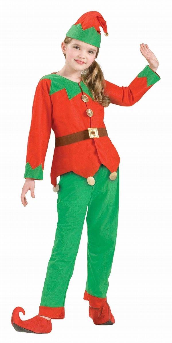 Simply Elf Child Santa Christmas Helper Unisex Costume by HalloweenStore.com