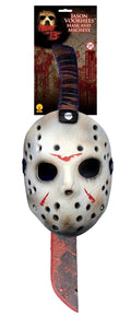 Friday the 13th Jason Mask & Machete Costume Accessory Set by HalloweenStore.com