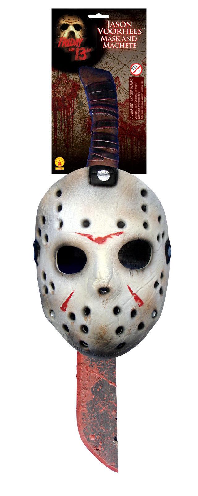 Friday the 13th Jason Mask & Machete Costume Accessory Set by HalloweenStore.com
