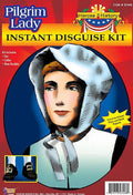 Pilgrim Lady Instant Disguise Costume Hat Collar Shoe Buckles Kit Thanksgiving by HalloweenStore.com