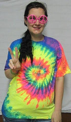 XL Tye Dye Shirt Bright Tie Dye Shirt Hot PINK by HalloweenStore.com