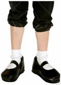 Black Mary Jane Comical Shoe Covers Costume Accessory by HalloweenStore.com