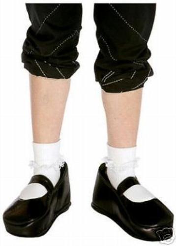 Black Mary Jane Comical Shoe Covers Costume Accessory by HalloweenStore.com