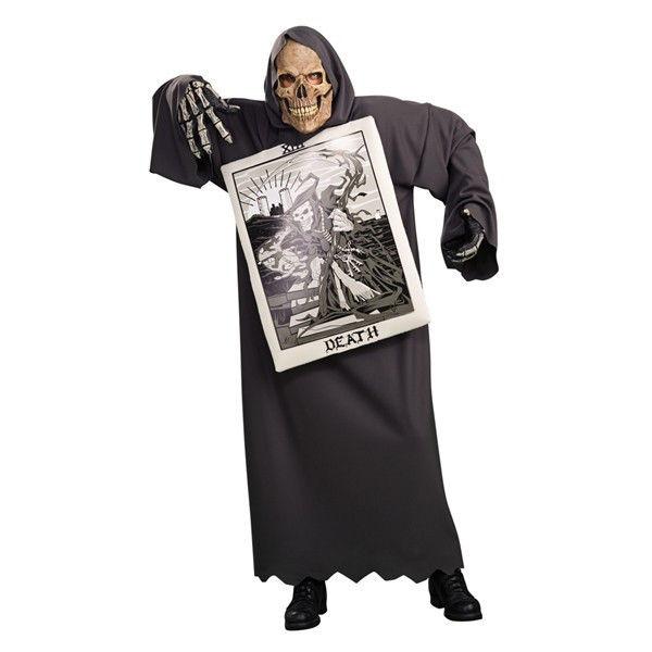 Tarot Card Skull Death Reader Adult Costume 44'' Chest by HalloweenStore.com
