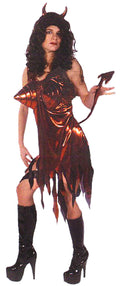 Sexy Perky Devil 2 Piece Adult Madonna Cone Pointed Chest Costume by HalloweenStore.com
