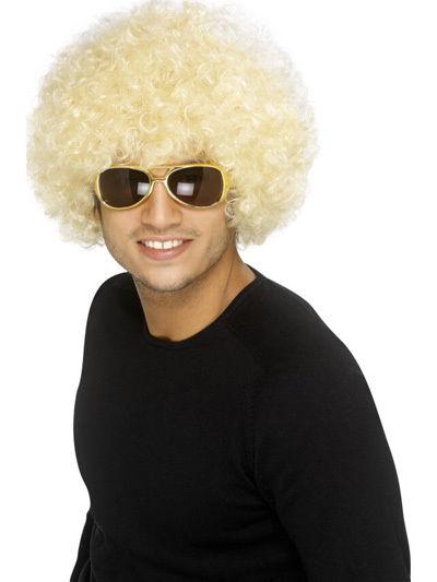 Blonde Funky Afro Wig by HalloweenStore.com