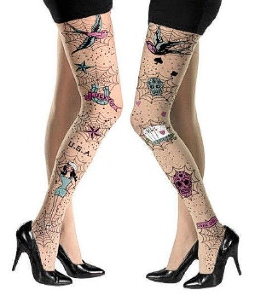 Rockabilly Pantyhose by HalloweenStore.com