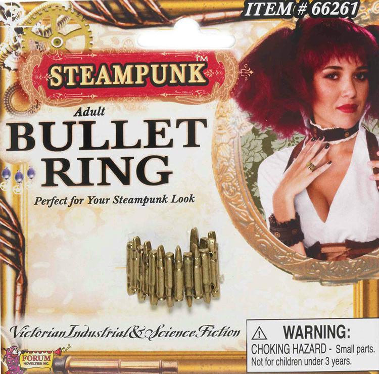 Steampunk Plastic Bullet Ring by HalloweenStore.com