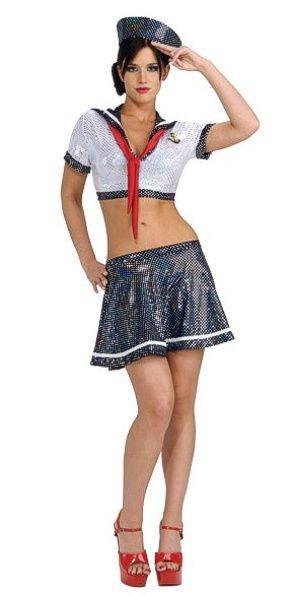 Ahoy Matey Sexy Navy Girl Adult Costume Size XS by HalloweenStore.com