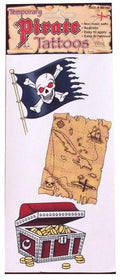 Pirate Fake Temporary Tattoos by HalloweenStore.com