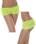 Neon Green Ruffle Panties by HalloweenStore.com