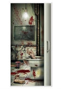 Creepy Crapper Restroom Door Cover by HalloweenStore.com