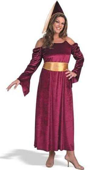 Deluxe Innocent Maiden Renaissance Plus Size Adult Costume by HalloweenStore.com