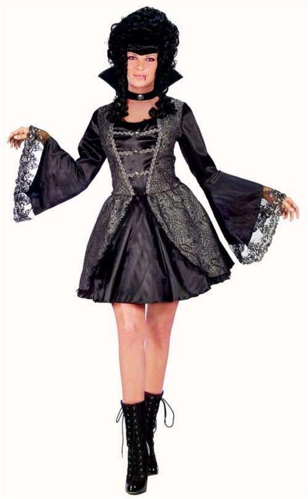 Vampira Adult Costume Gothic Marie Antoinette S/M 2-8 by HalloweenStore.com