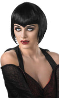Short Black Vampiress Vampira Adult Costume Wig by HalloweenStore.com