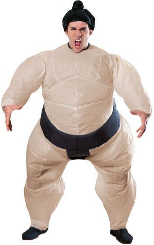Inflatable Sumo Wrestler Adult Costume by HalloweenStore.com