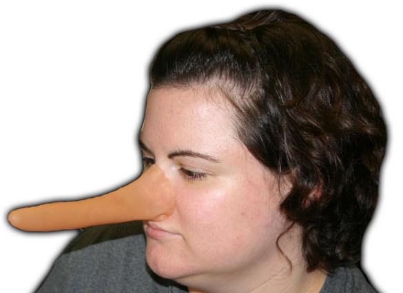 Pinocchio Long Liar Nose Strapless Costume Accessory by HalloweenStore.com