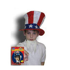 Uncle Sam Instant Disguise Hat and Beard 4th of July Patriotic Costume Kit by HalloweenStore.com