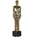 Gold Plastic Awards Night Male Statuette 9'' Prop Statue by HalloweenStore.com