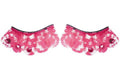 Pink Lace Fake False Eyelashes by HalloweenStore.com