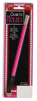 Long Pink Cigarette Holder 20's Flapper Accessory by HalloweenStore.com