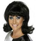 Black 60's Lady Flip Flick-Up Wig by HalloweenStore.com