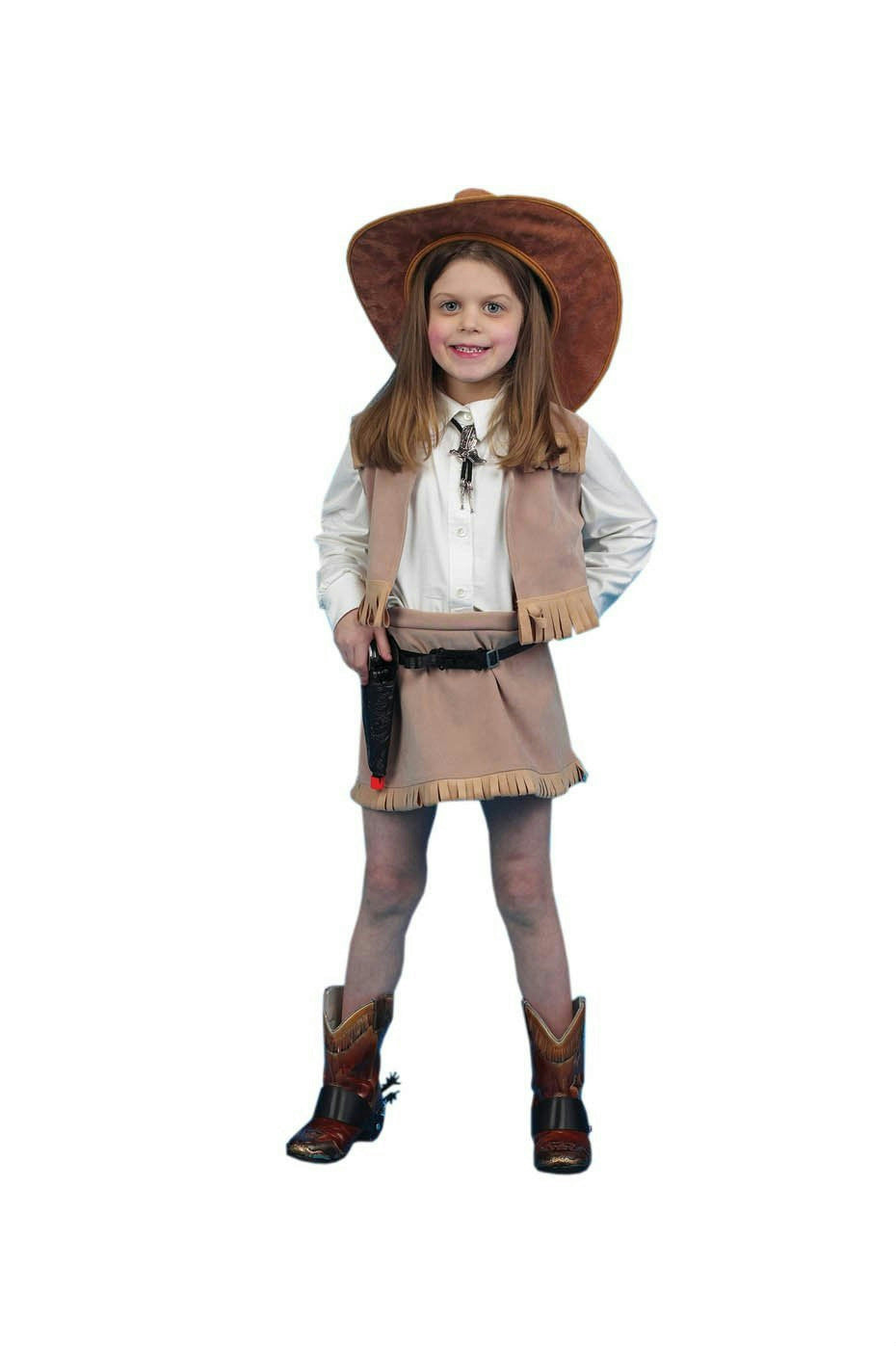 Cowgirl Deluxe Child Costume Size Small 4-6 by HalloweenStore.com