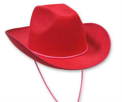 Pink Felt Adult Cowboy Hat by HalloweenStore.com