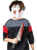 Slasher Hockey Mask and Knife Costume Accessory Set by HalloweenStore.com