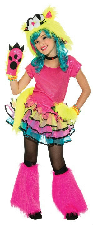 Party Cat Girls Tutu Monster Child Costume Size Large 12-14 by HalloweenStore.com