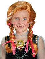 Disney Princess Frozen: Anna Pigtail Child Wig by HalloweenStore.com
