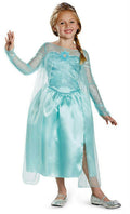 Frozen Elsa Snow Queen Gown Classic Girls Costume Size Medium 7-8 by HalloweenStore.com