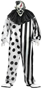 Black and White Killer Clown Adult Costume by HalloweenStore.com