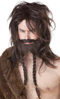 Brown Viking Costume Wig and Beard by HalloweenStore.com