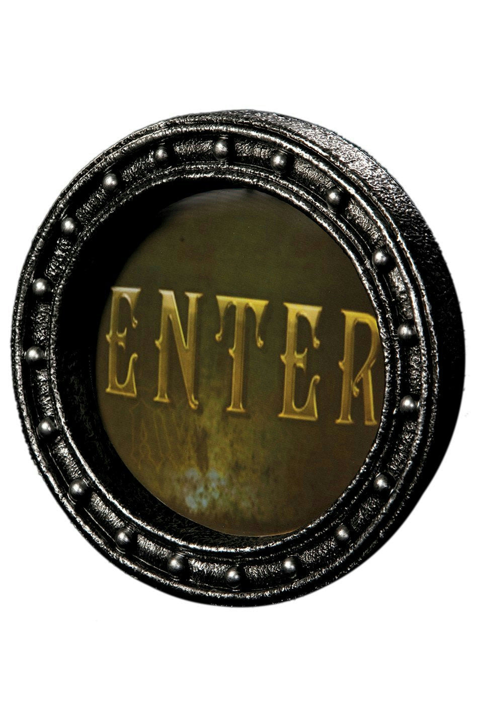 Large Lenticular 3D Enter Death Awaits Changing Sign Halloween Decor Prop by HalloweenStore.com